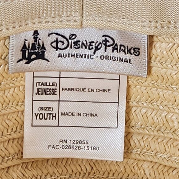 Walt Disney World Kids Minnie Mouse Animal Kingdom 100% Straw Sun Hat - Picture 8 of 9